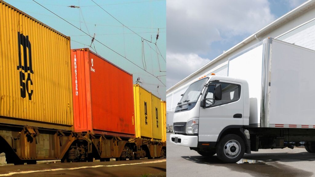 Rail frieght combined with Truck freight from china to uk
