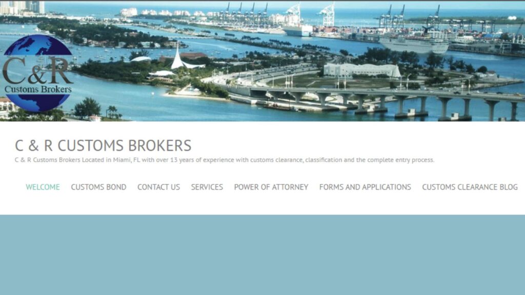 C & R Customs Brokers  - Freight forwarders in Miami 