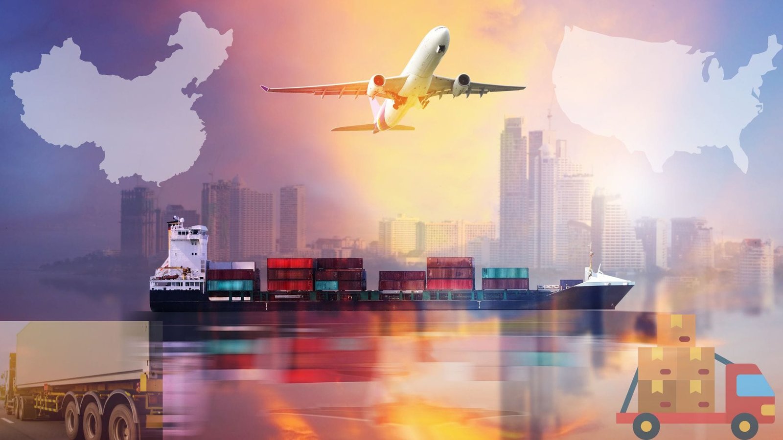 Shipping from China to USA Express, Air, Ocean freight transit time