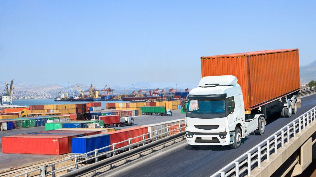 Ocean freight combined with truck freight