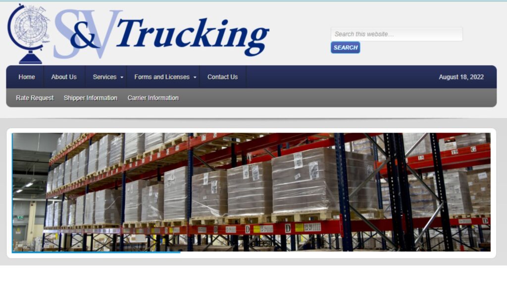 SV Trucking Services - Virginia