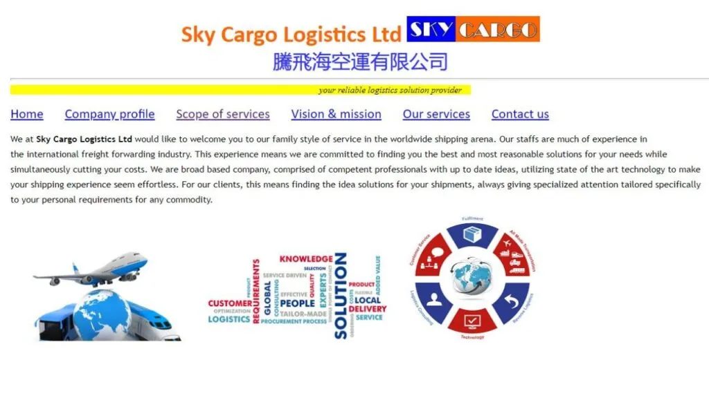 cargo logstics hongkong