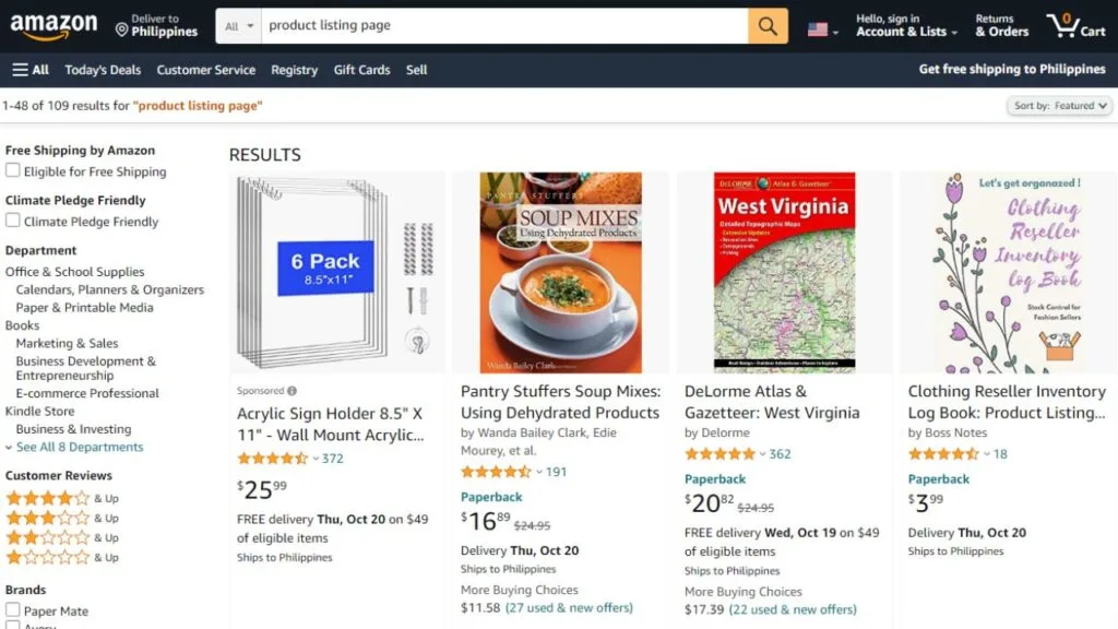 Make sure that your item is listed correctly on Amazon