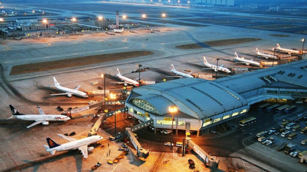 Main international Airports from China to Singapore.