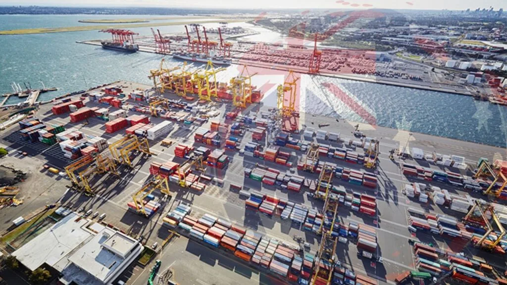 What are the major shipping ports in Australia?