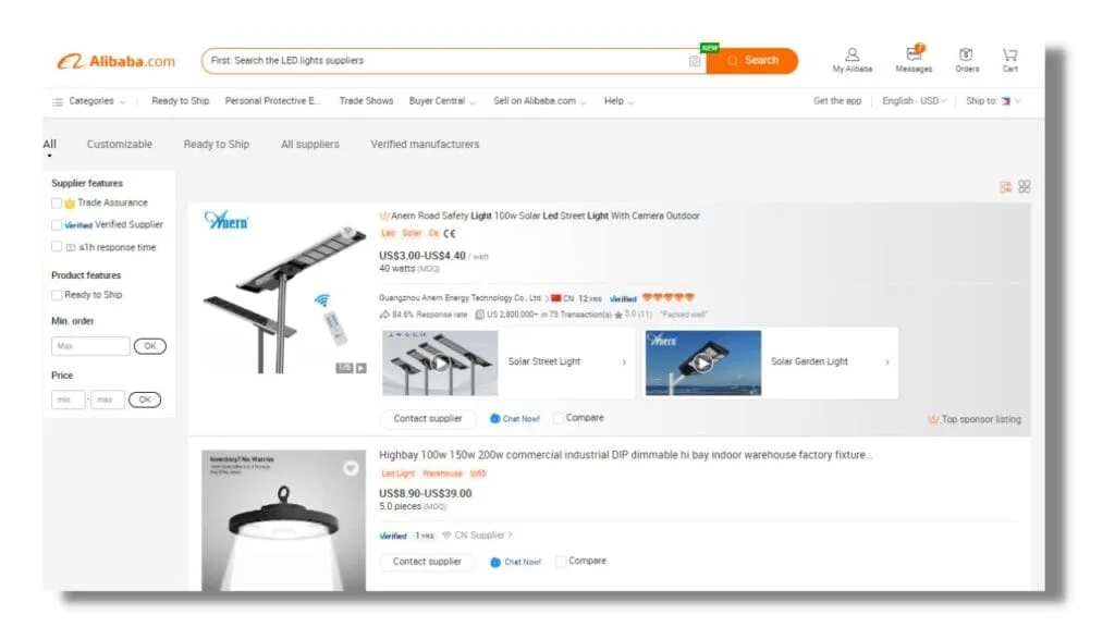First Search the LED lights suppliers